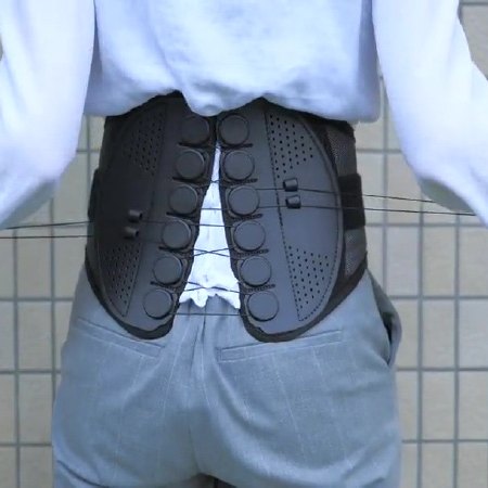 ガードナーベルトを着用した様子